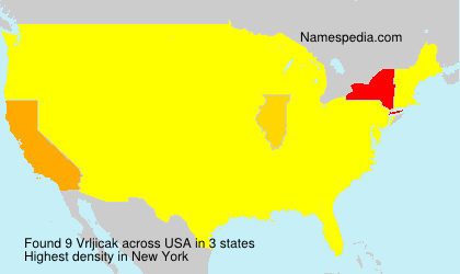 Surname Vrljicak in USA
