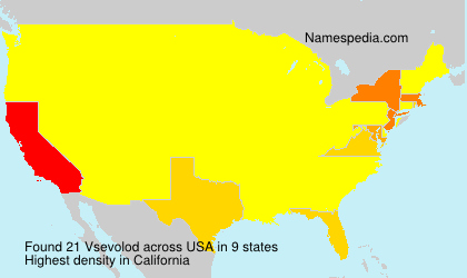Surname Vsevolod in USA