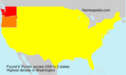 Surname Vtyurin in USA