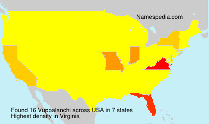 Surname Vuppalanchi in USA