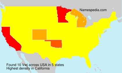 Surname Vwj in USA