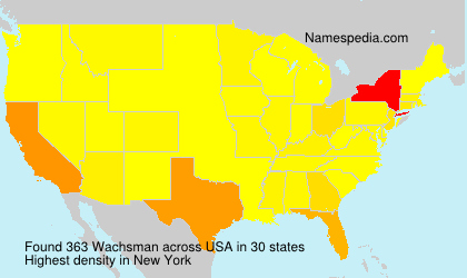 Surname Wachsman in USA