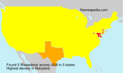 Surname Wadadekar in USA Surname Wadadekar in USA