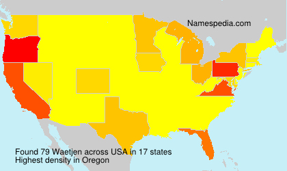 Surname Waetjen in USA