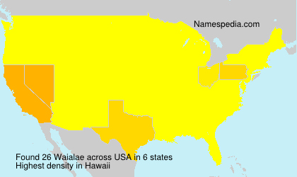 Surname Waialae in USA