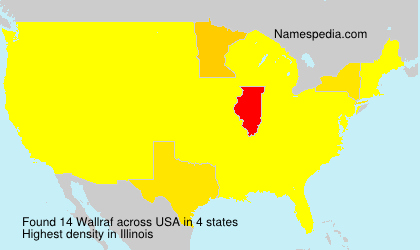 Surname Wallraf in USA
