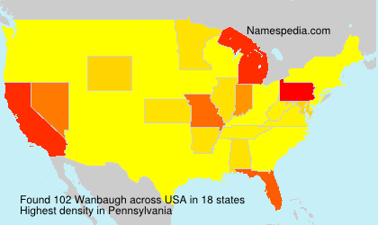 Surname Wanbaugh in USA Surname Wanbaugh in USA