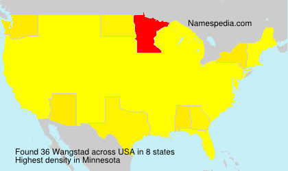 Surname Wangstad in USA Surname Wangstad in USA
