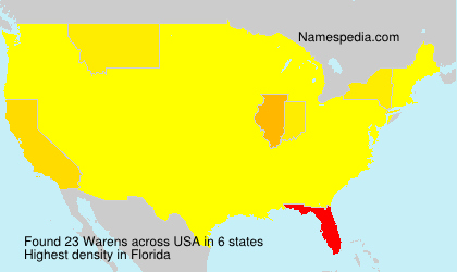 Surname Warens in USA Surname Warens in USA