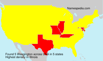 Surname Wasgington in USA