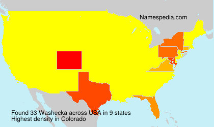 Surname Washecka in USA Surname Washecka in USA