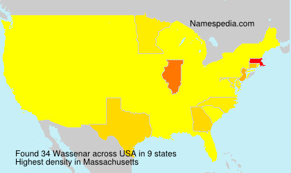Surname Wassenar in USA