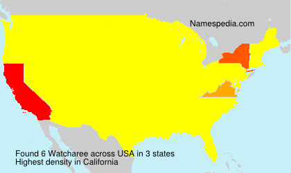 Surname Watcharee in USA