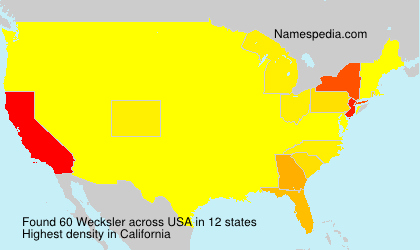 Surname Wecksler in USA