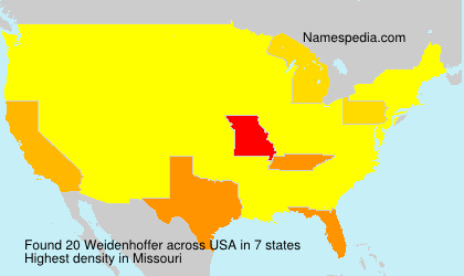 Surname Weidenhoffer in USA Surname Weidenhoffer in USA