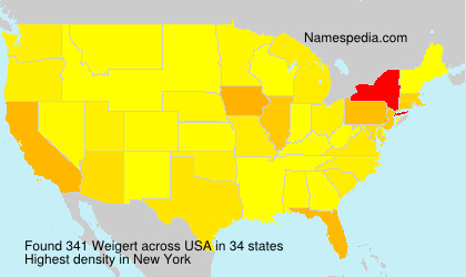 Surname Weigert in USA
