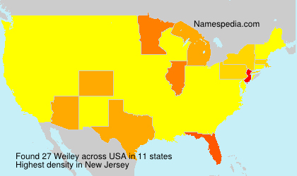 Surname Weiley in USA Surname Weiley in USA
