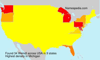 Surname Weindl in USA