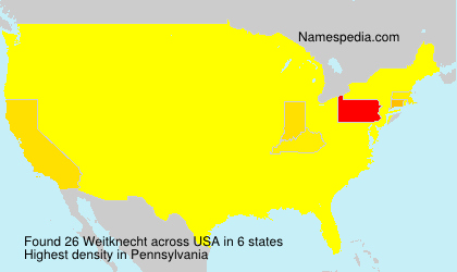 Surname Weitknecht in USA Surname Weitknecht in USA