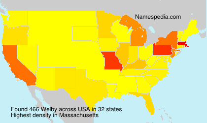 Surname Welby in USA