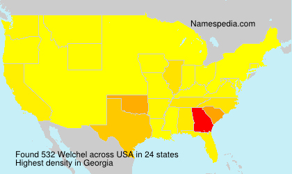 Surname Welchel in USA