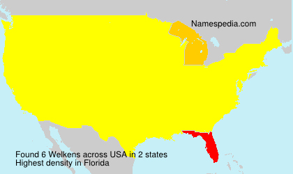 Surname Welkens in USA
