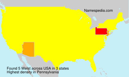 Surname Welst in USA