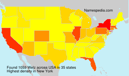 Surname Welz in USA