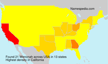 Surname Wenonah in USA