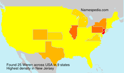 Surname Weren in USA
