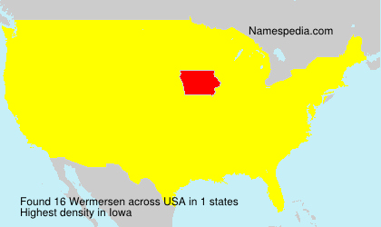 Surname Wermersen in USA Surname Wermersen in USA