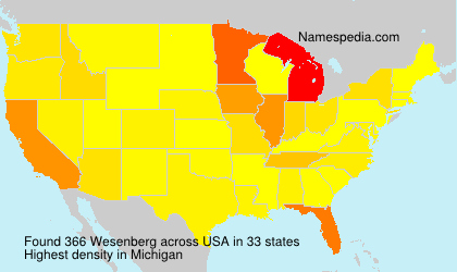 Surname Wesenberg in USA