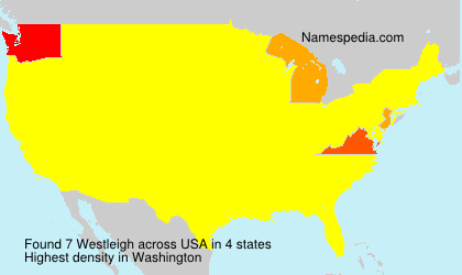 Surname Westleigh in USA