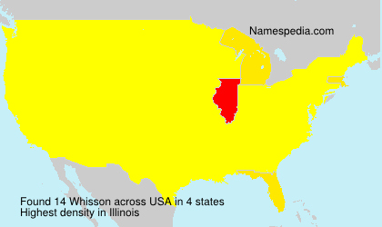 Surname Whisson in USA