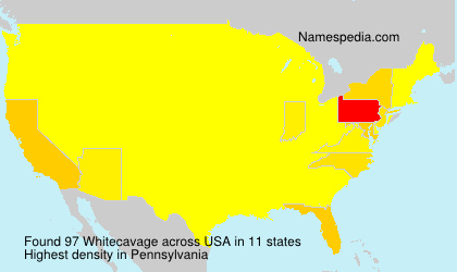 Surname Whitecavage in USA Surname Whitecavage in USA