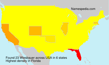 Surname Wiesbauer in USA