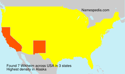 Surname Wikheim in USA