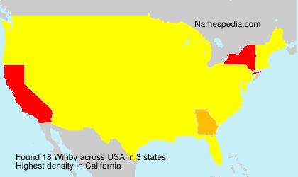 Surname Winby in USA