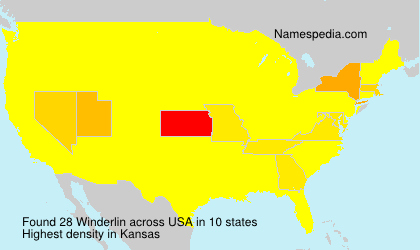 Surname Winderlin in USA