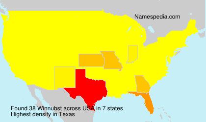 Surname Winnubst in USA