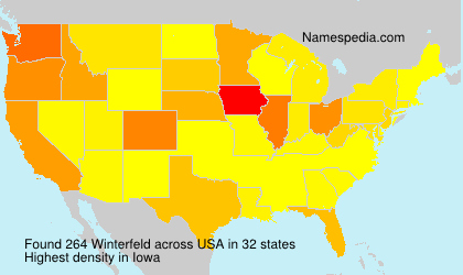 Surname Winterfeld in USA