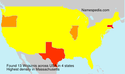 Surname Wojsznis in USA