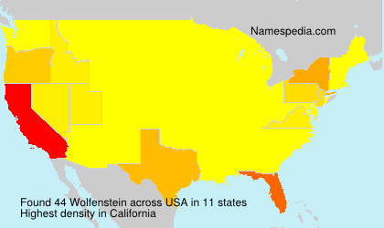 Surname Wolfenstein in USA