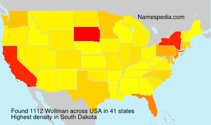 Surname Wollman in USA