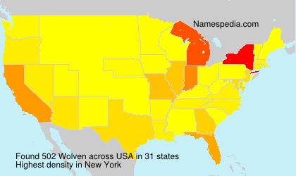 Surname Wolven in USA