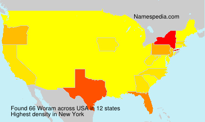 Surname Woram in USA
