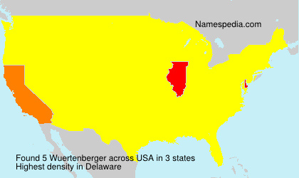 Surname Wuertenberger in USA