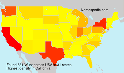 Surname Wurz in USA