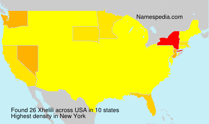 Surname Xhelili in USA