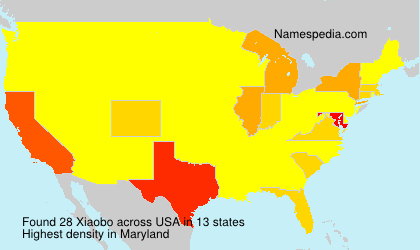 Surname Xiaobo in USA